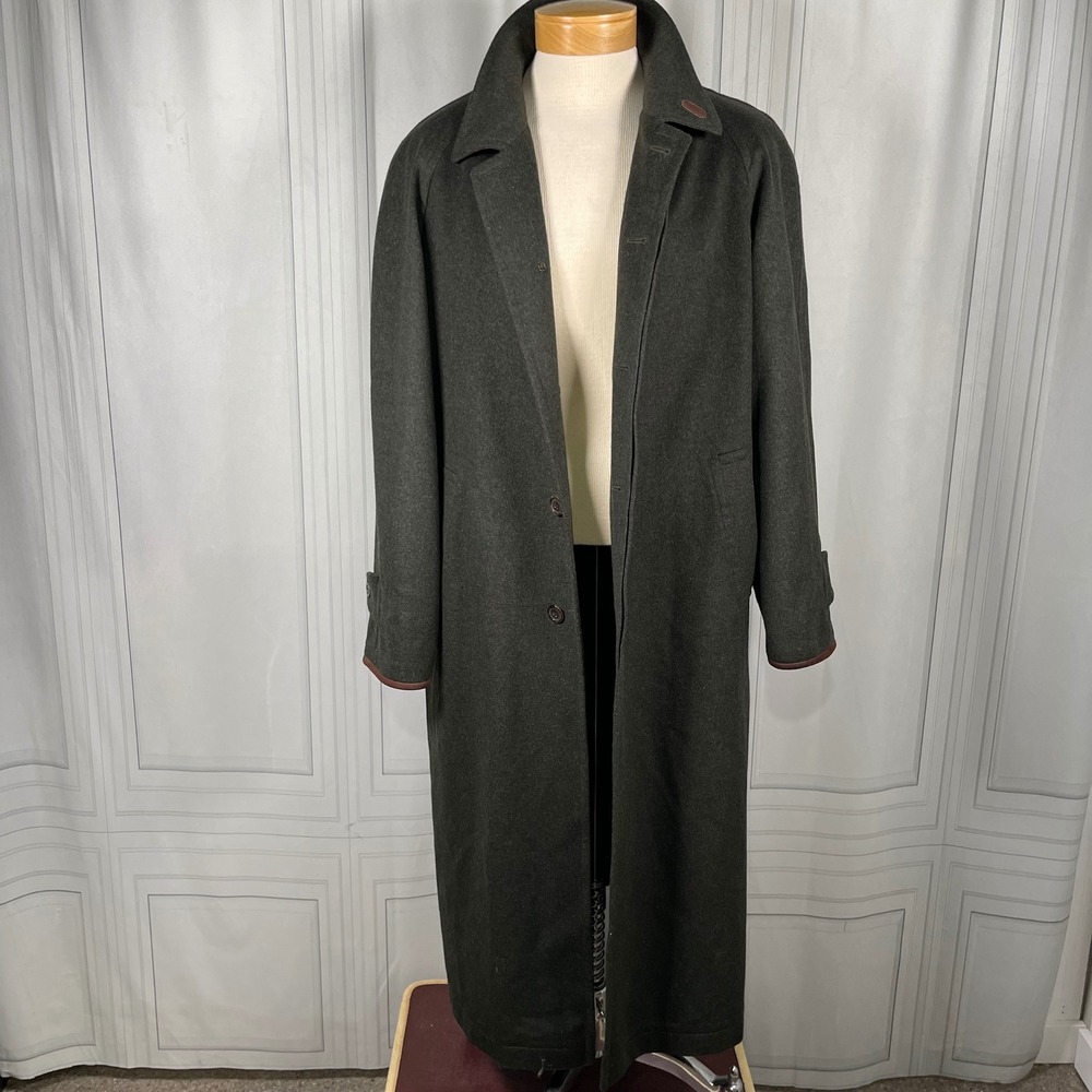 Schneiders Salzburg "Michael" Wool‎ Alpaca Jacket•Leather Trim•Loden Green•US 42 - Picture 2 of 15